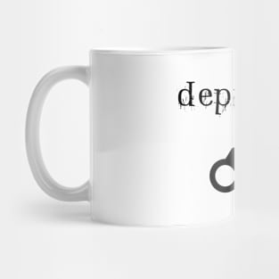 Depravity Handcuffs Large Light-Monotone Mug